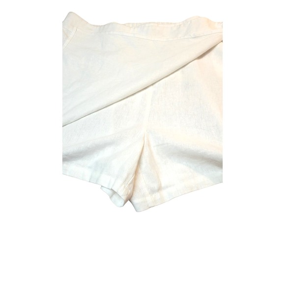 Calligraphie White Linen Skort Size XL Pockets - Picture 3 of 11